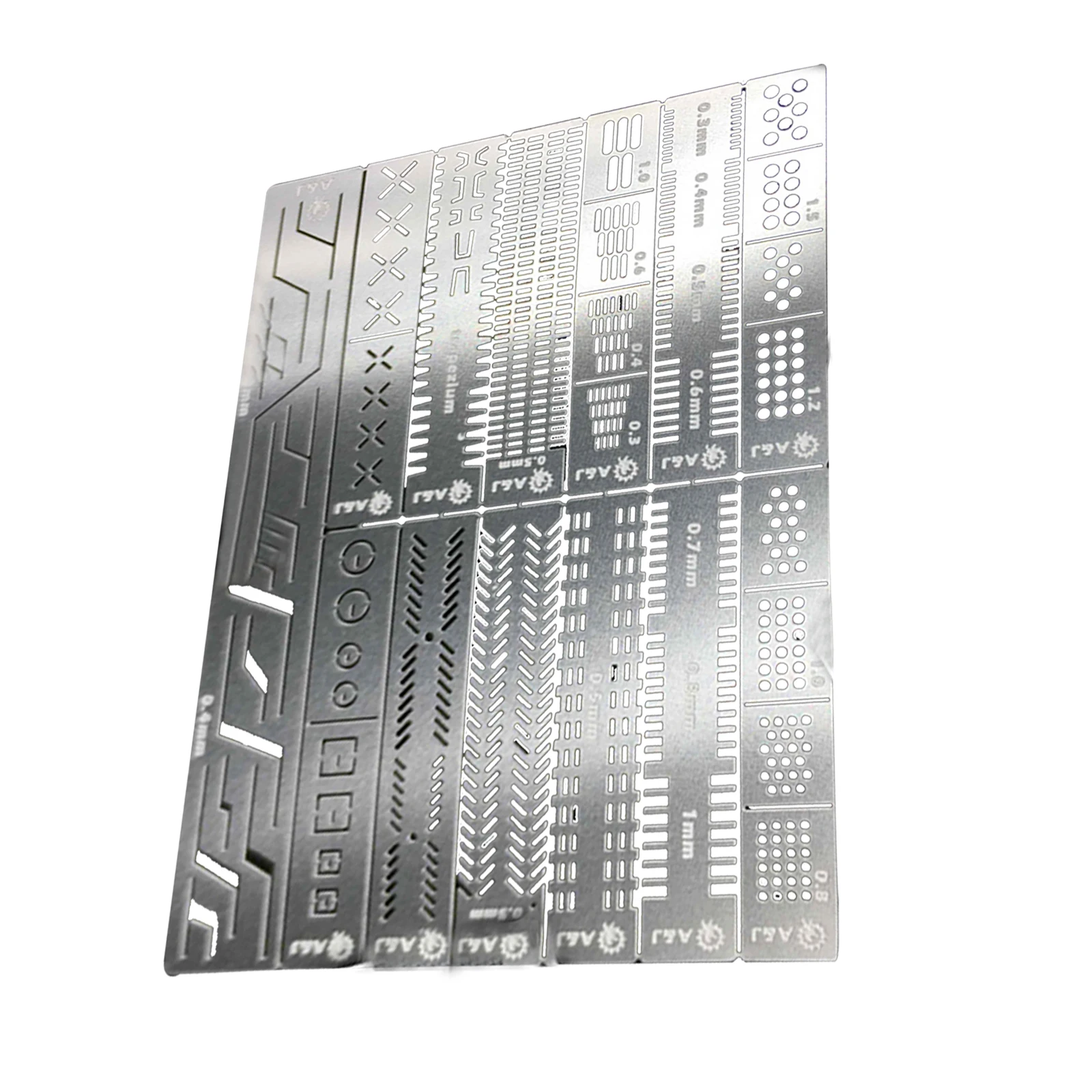 

13 in 1 Stainless Auxiliary Stencil Templates For Gundam 1/100 1/144 Scale Models