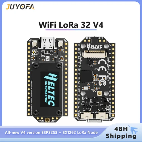 Imagen 1 del producto ﻿   Meshtastic nueva placa de desarrollo con energía Solar LoRa 32 V4 con ESP32 SX1262 y OLED de 0,96 pulgadas soporte de baja potencia GPS WiFi LoRa BLE