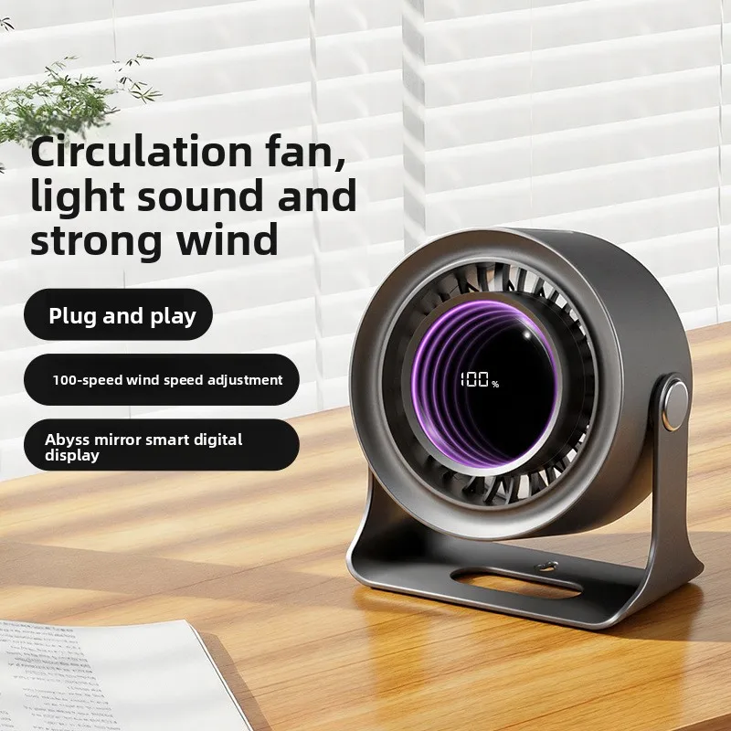 USB Charging Home Room Table Wireless Electric Fan 3000mAh Battery Outdoor Travel Portable Clip Ceiling Fan 5 Speed Adjusted
