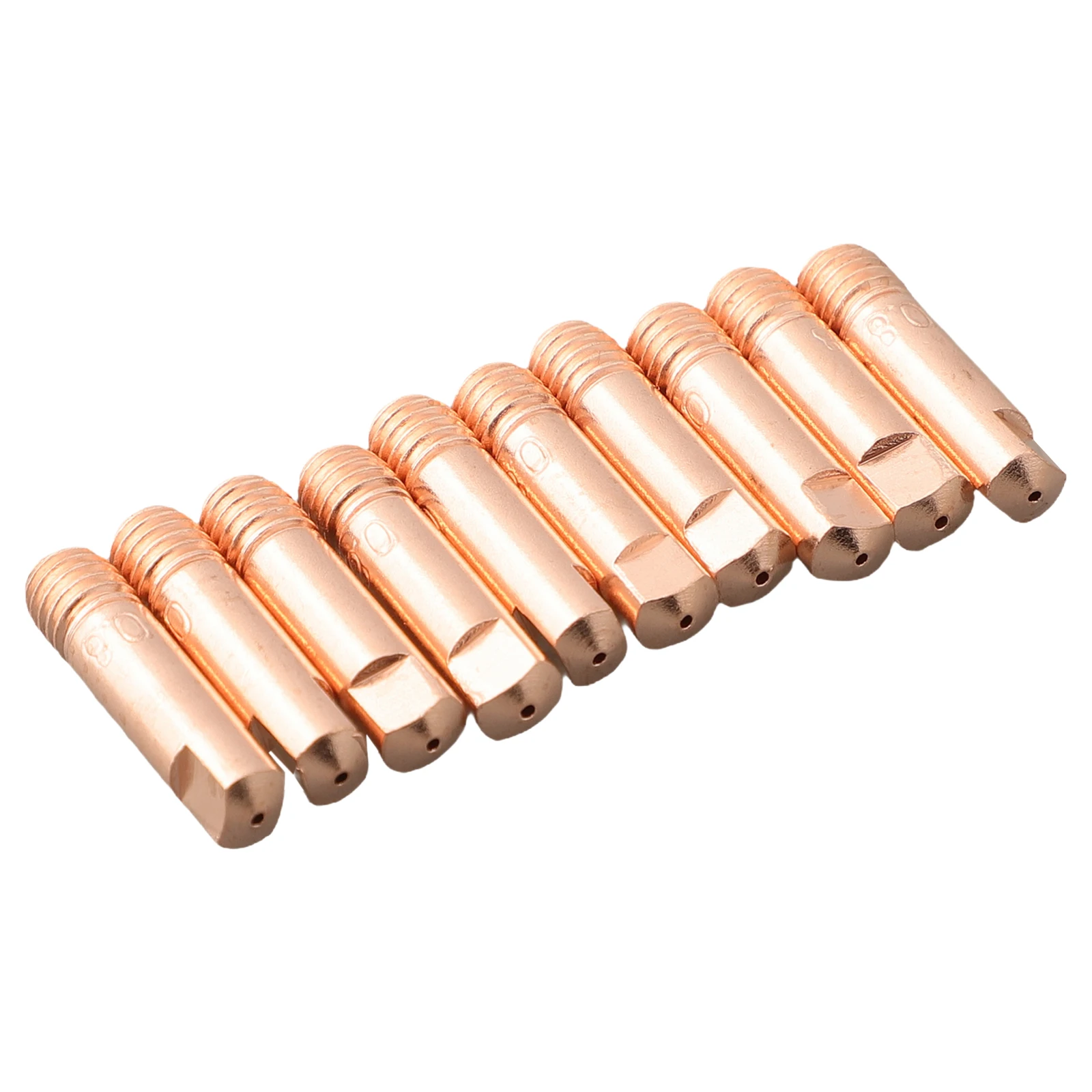 Enhanced Efficiency M6 X 10pcs MB15AK Welding Contact Tips, 0 6 1 2mm Range, Compatible With Style Torches