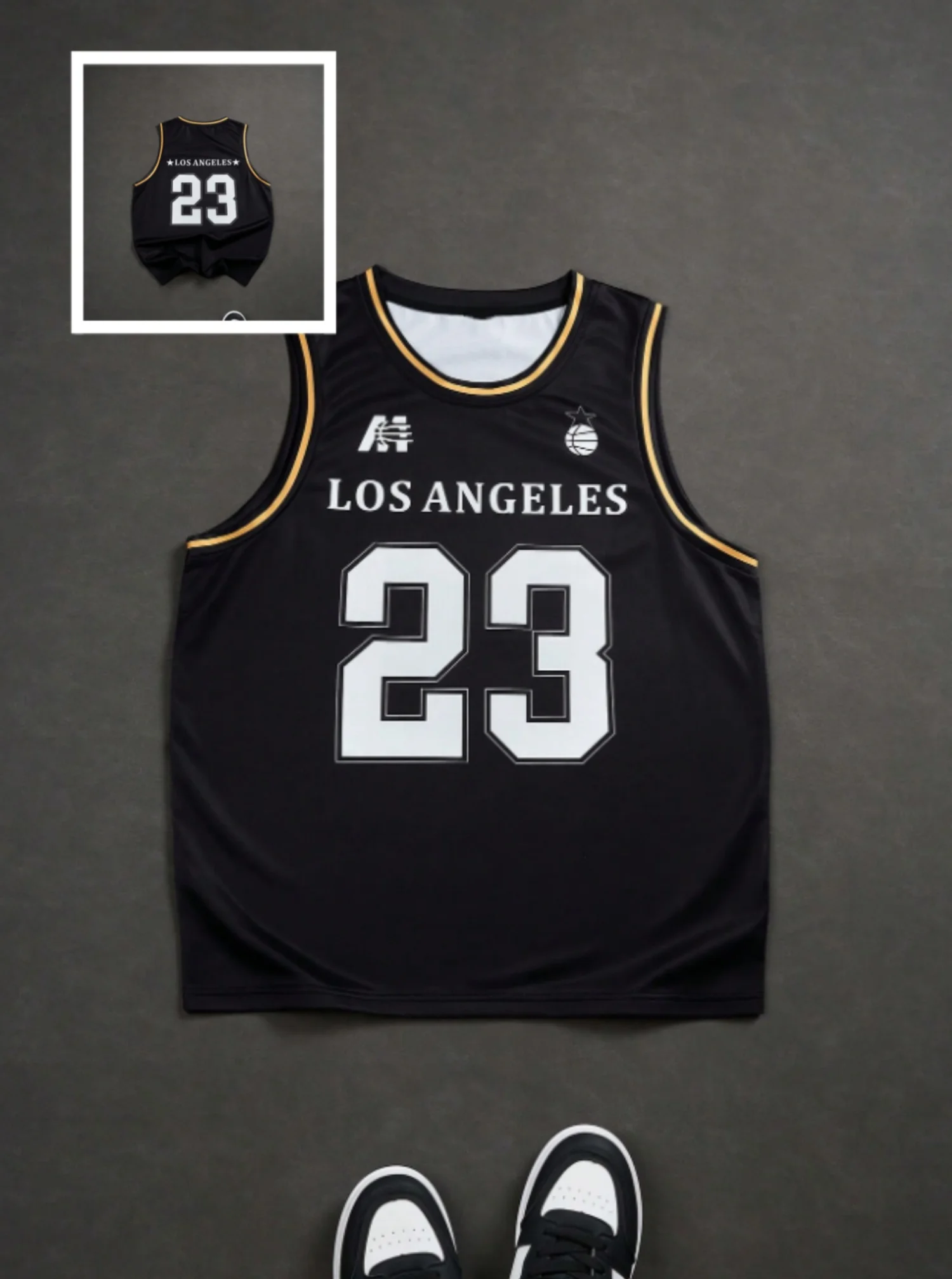 

2025 Summer Men's Los Angeles 23 Stripe Tank Top Sleeveless Basketball Jersey Vest Men Round Neck Sports Gym Vest Men Clothing