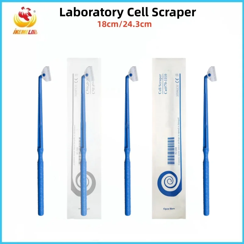 WEIAI Cell Culture Scraper Disposable Sterile Plastic Cell Flexible Blade Lab Tissue Culture Scraper for Biology Microbiology