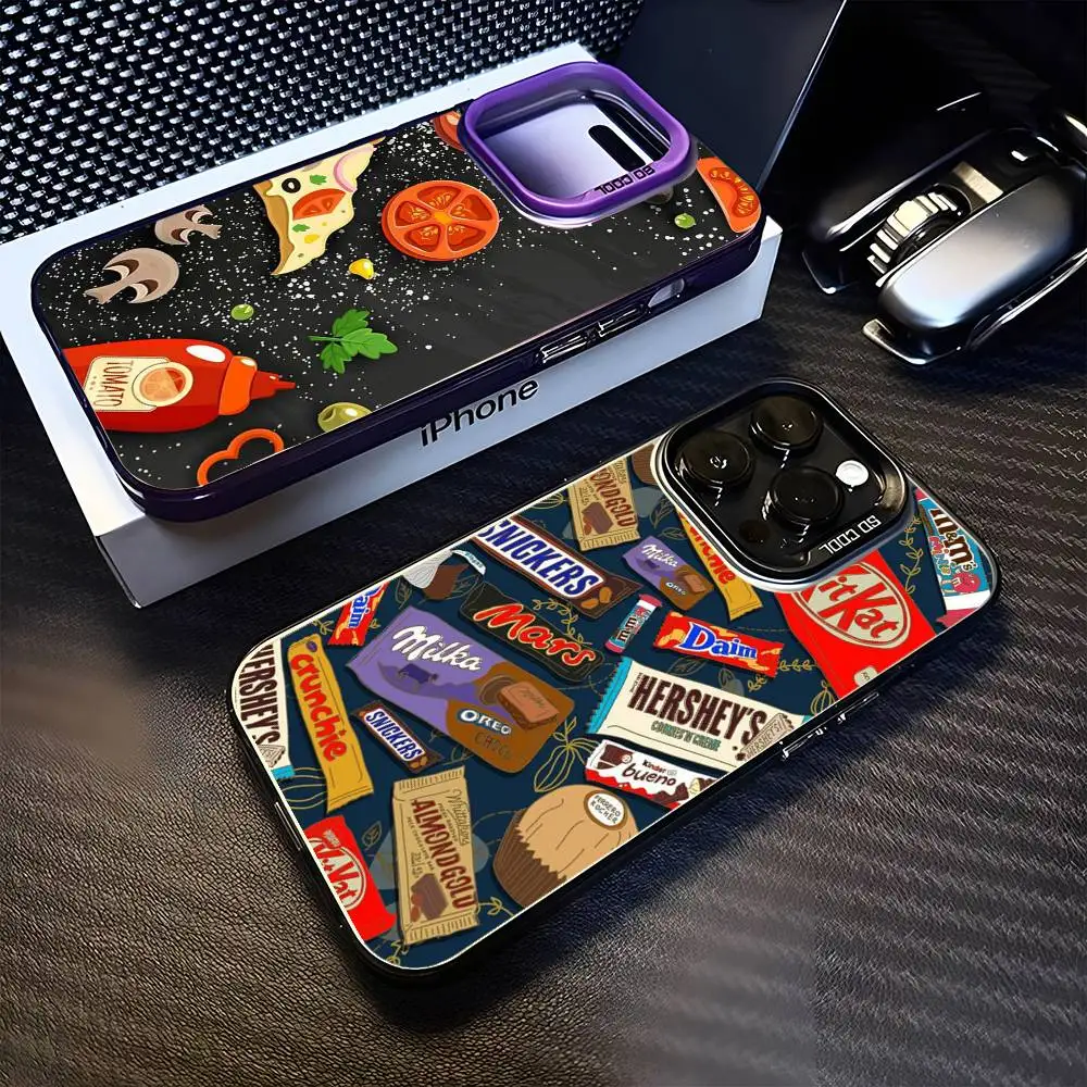 

Delicious food Phone Case For iPhone17,16,15,14,13,12,11 Plus,Pro Max Purple Matte Shockproof Cover