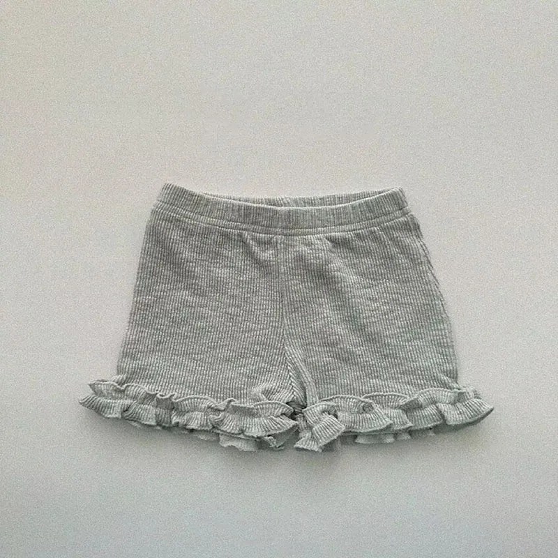 Baby cute floral knitted shorts female baby summer new casual minimalist wild pants T 2 4 2 8