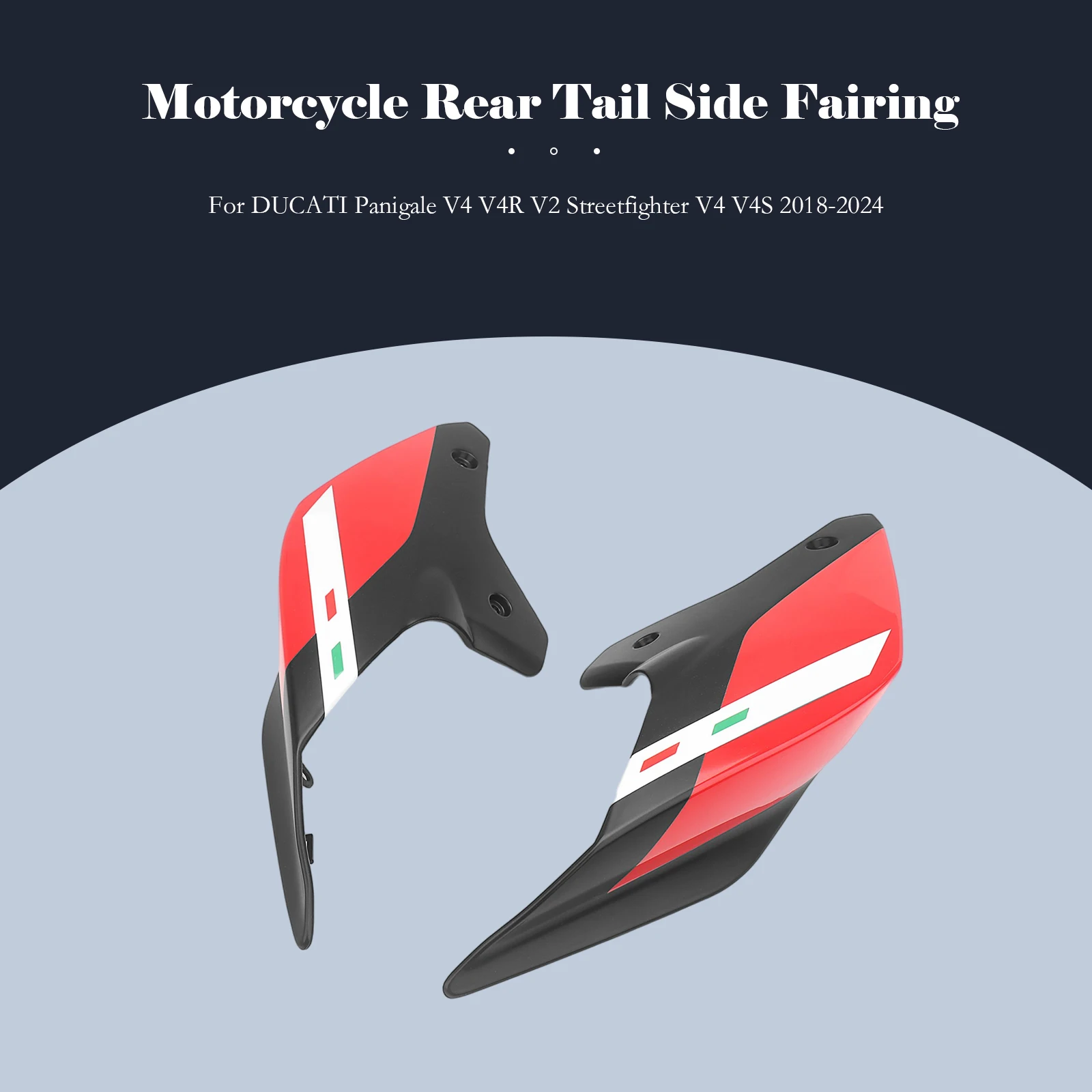 

Motorcycle Rear Tail Side Fairing Cowl Passenger Pillion Seat Cushion kit Fit For DUCATI Panigale V4 V4R V2 Streetfighter V4 V4S