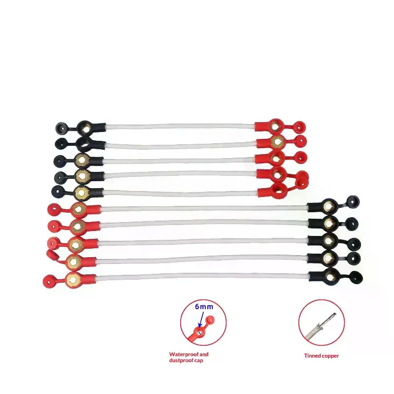 10pcs Electric vehicle pure copper thickened 2.5 square connection line for 48V 60V 84V three-wheel vehicle series connect line