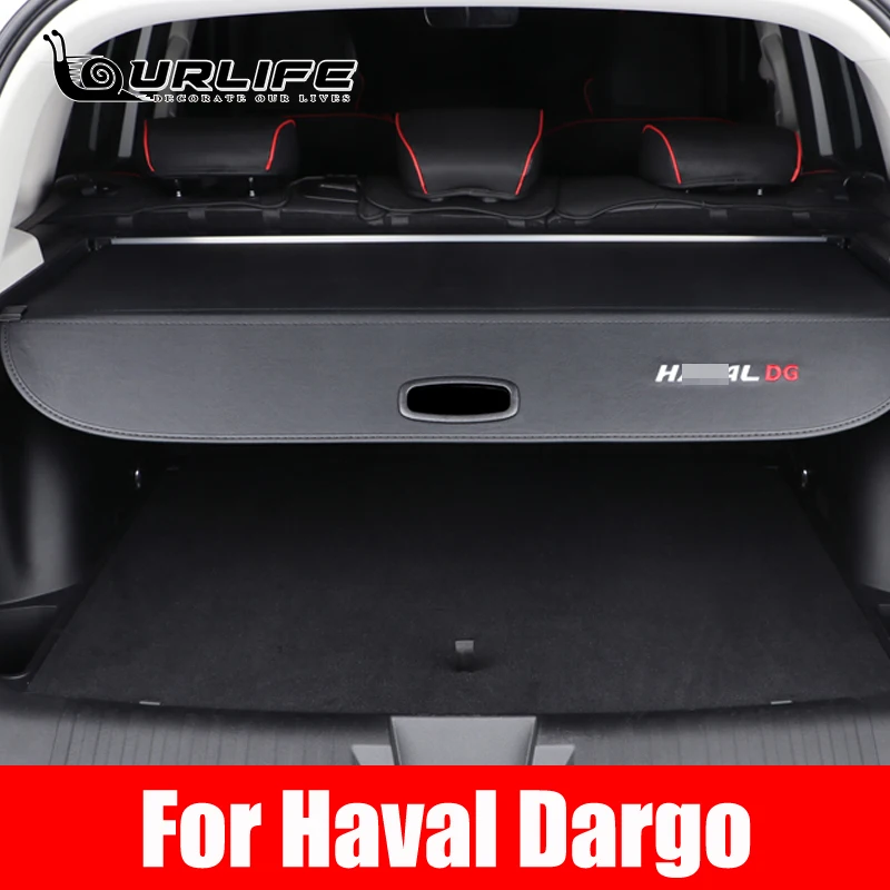 

Car Rear Trunk Privacy Curtain Security Shield Cargo Cover for Haval Dargo 2021 2022 2023 2024 Waterproof Interior Accessories