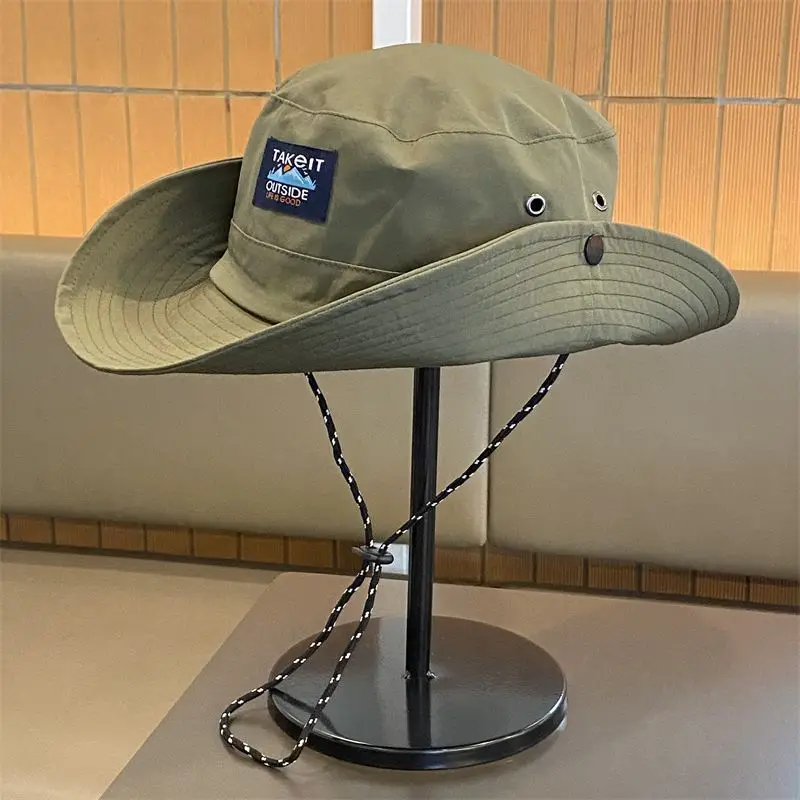 

Quick Drying Bucket Hat Big Eaves Men and Women Outdoor Climbing Hat Summer Camping Fishing Visor Basin Hat Solid color