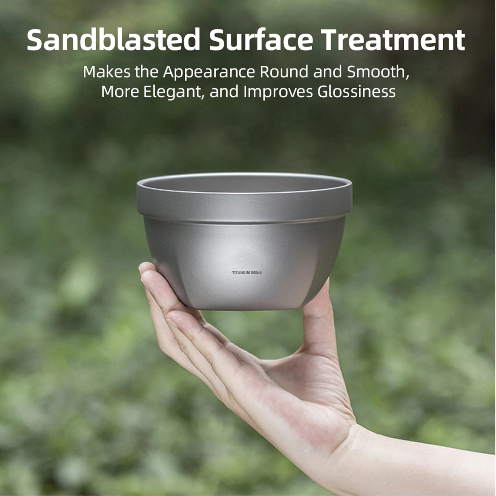 وعاء خفيف للغاية بطبقة مزدوجة للتخييم في الهواء الطلق والنزهات وسلطة شوربة الأرز بسعة 500 مل مقاوم للحرارة مع حقيبة تخزين #3