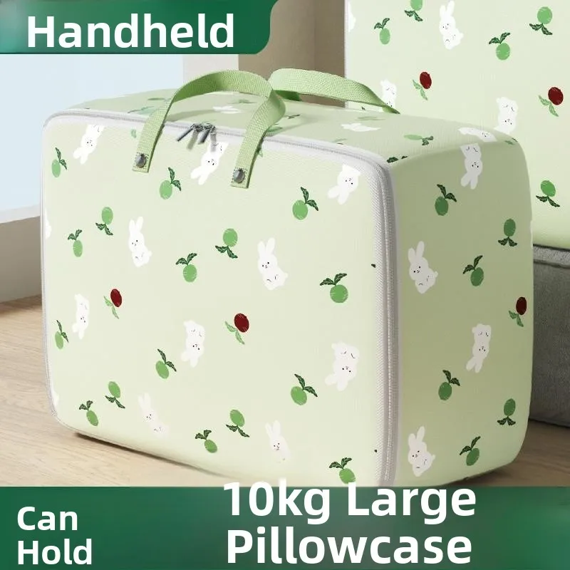 

Thiened Large Capaci Quilt Storage Bag Waterproof Moisture Proof Cotton Quilt Clothes Organizing Bag for Moving And Travel