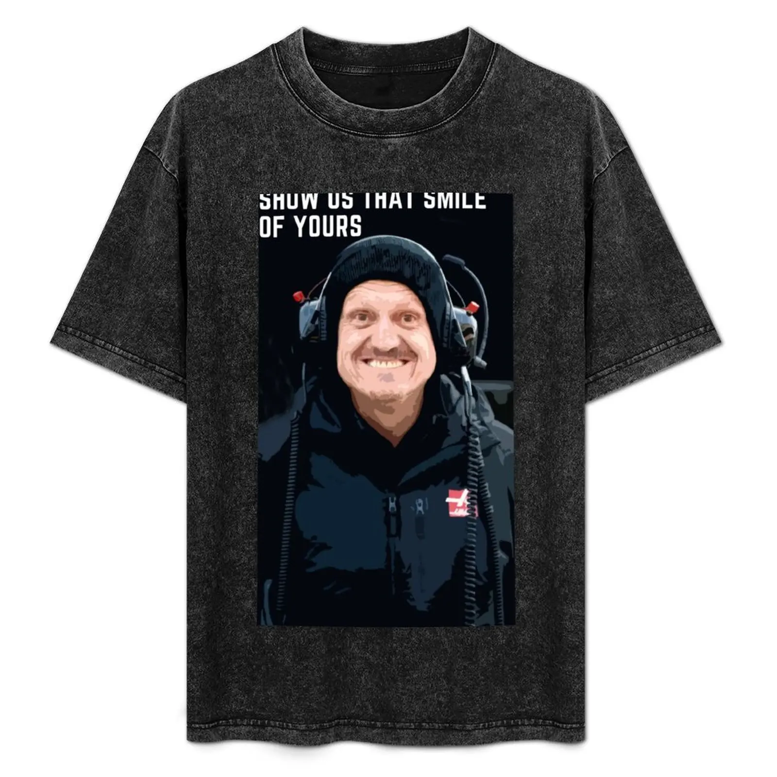 Gunther Steiner / Muestra esas sonrisas tuyo y más mercancía! ! Camiseta Básica de Algodón Transpirable
