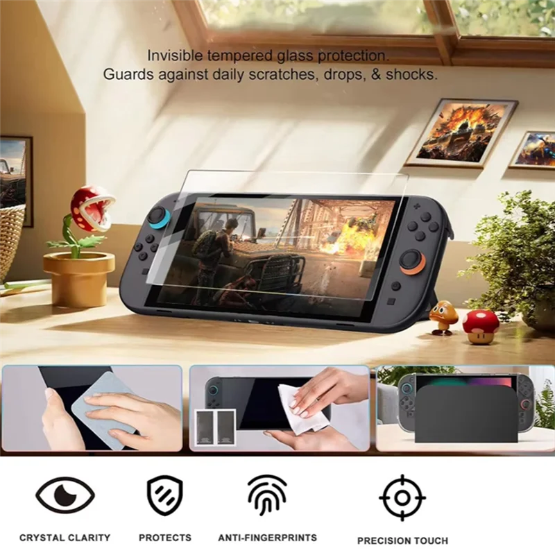 A34M-Casing Perjalanan Semua Dalam Satu untuk Kit Aksesori Switch 2 untuk Nintendo Switch 2 Pelindung Layar Joy-Con Coverthumb Grip