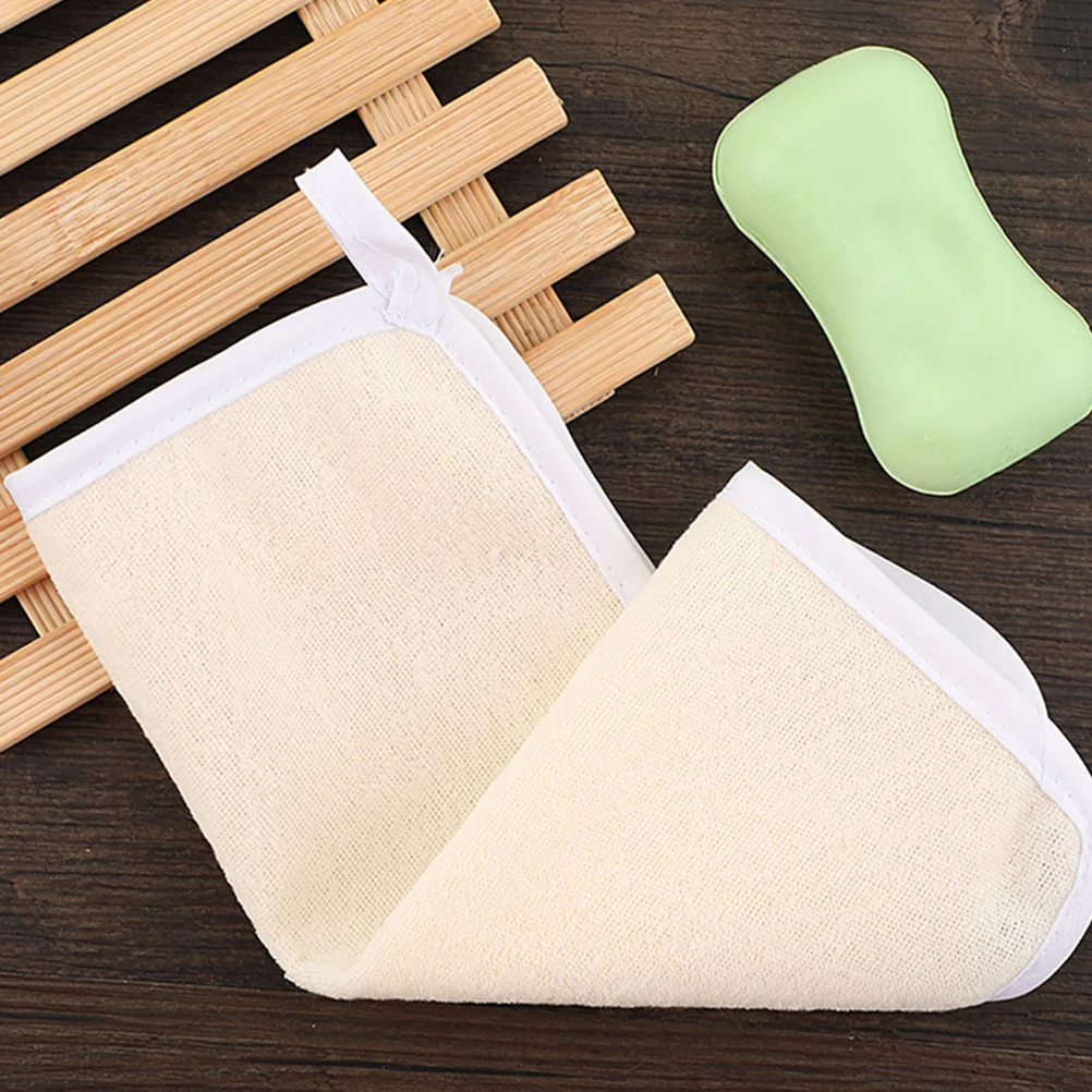 

5pcs Exfoliating Bath Towels Nylon Shower Cloths Face Body Scrub Towel Lathering Durable Machine Washable Quick Dry 5 Pack
