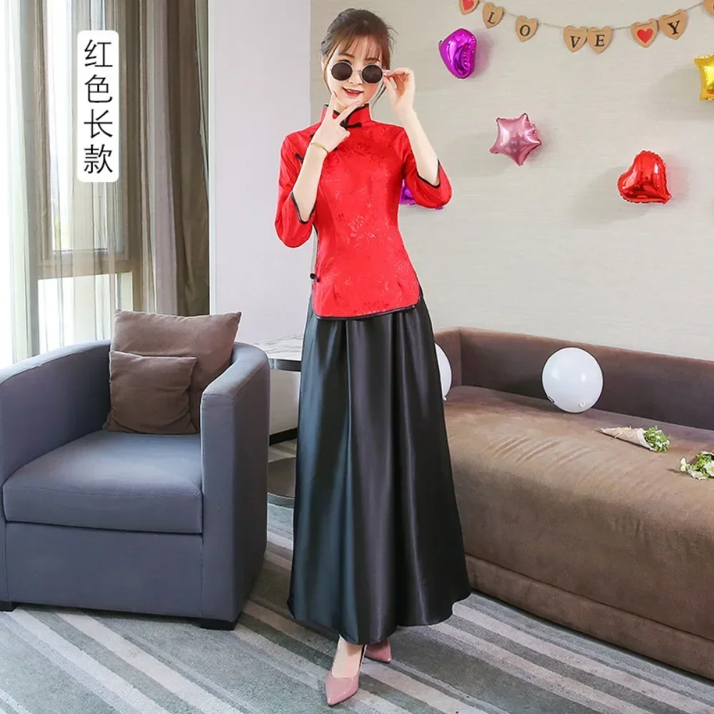 Two Piece Sets Womens Outifits Fashion Clothes Skirt Sets Casual Vintage Elegant Ethnic Style Women Clothing Streetwear Chinese