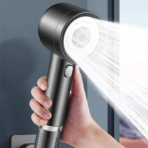 Imagen 2 del producto 4 modos de alta calidad nuevo cabezal de ducha presurizado filtro ahorro de agua duradero antibloqueo juego de ducha Universal