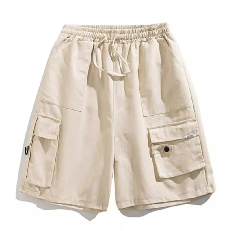 Short cargo taille haute pour femme, pantalon court baggy, jambe large, streetwear d'été, Harajuku, femme, nouveau, Y2K, 2025