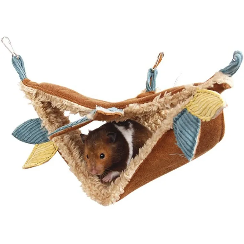 Hammock Cage Accessories Hanging Fleece Bed Swing Bag for Sugar Glider Guinea Pig