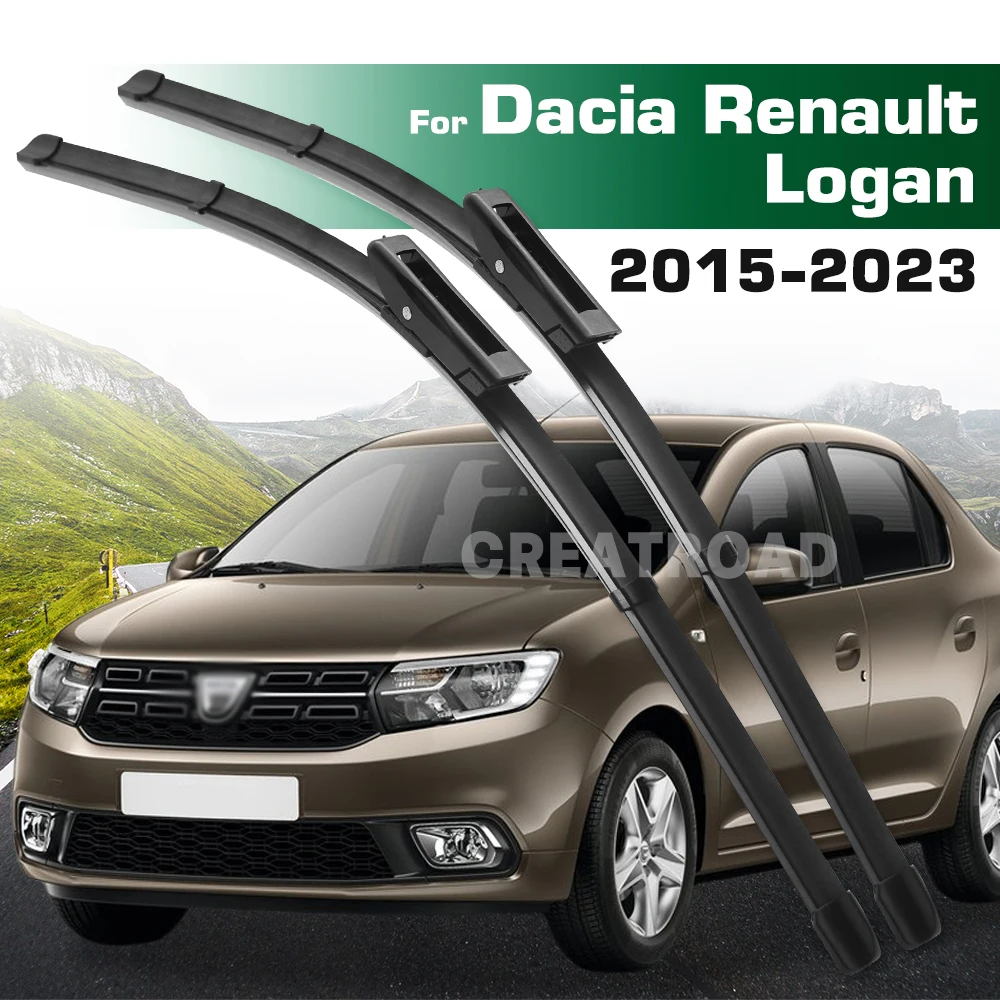 For Dacia Renault Logan 2015-2023 2016 2017 2018 2019 2020 Wiper Front Wiper Blades Windshield Windscreen Window Brush 22