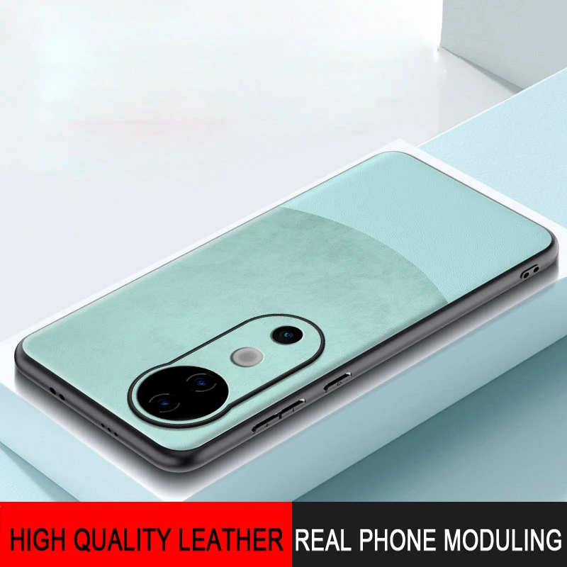 For Vivo V40 Чехол для Case Cover Coque Funda Shockproof Luxury Leather Case For Vivo V40