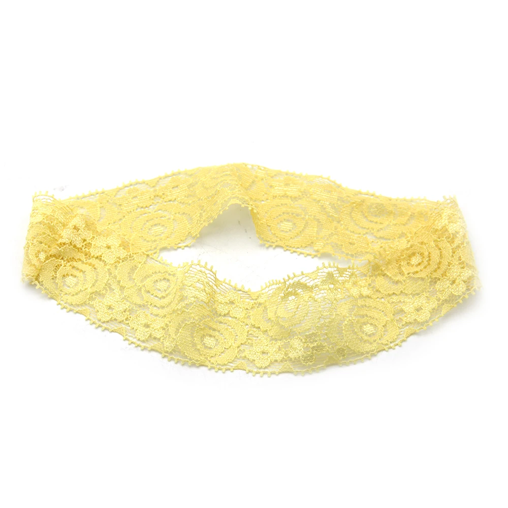 5 Pcs/lot 4cm Elastic Lace Headband Kids Girls Headwear DIY Flower Bows Hairband Hair Accessories Headdress,5Yc19986