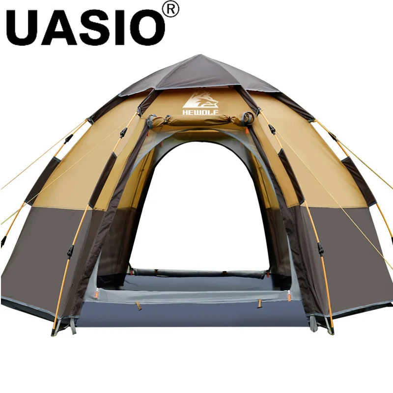 

Camping Quick Automatic Open Tent 3-8 Person Double Layer Large Camping Family Outdoor Recreation Party Tents Awning Beach Tent