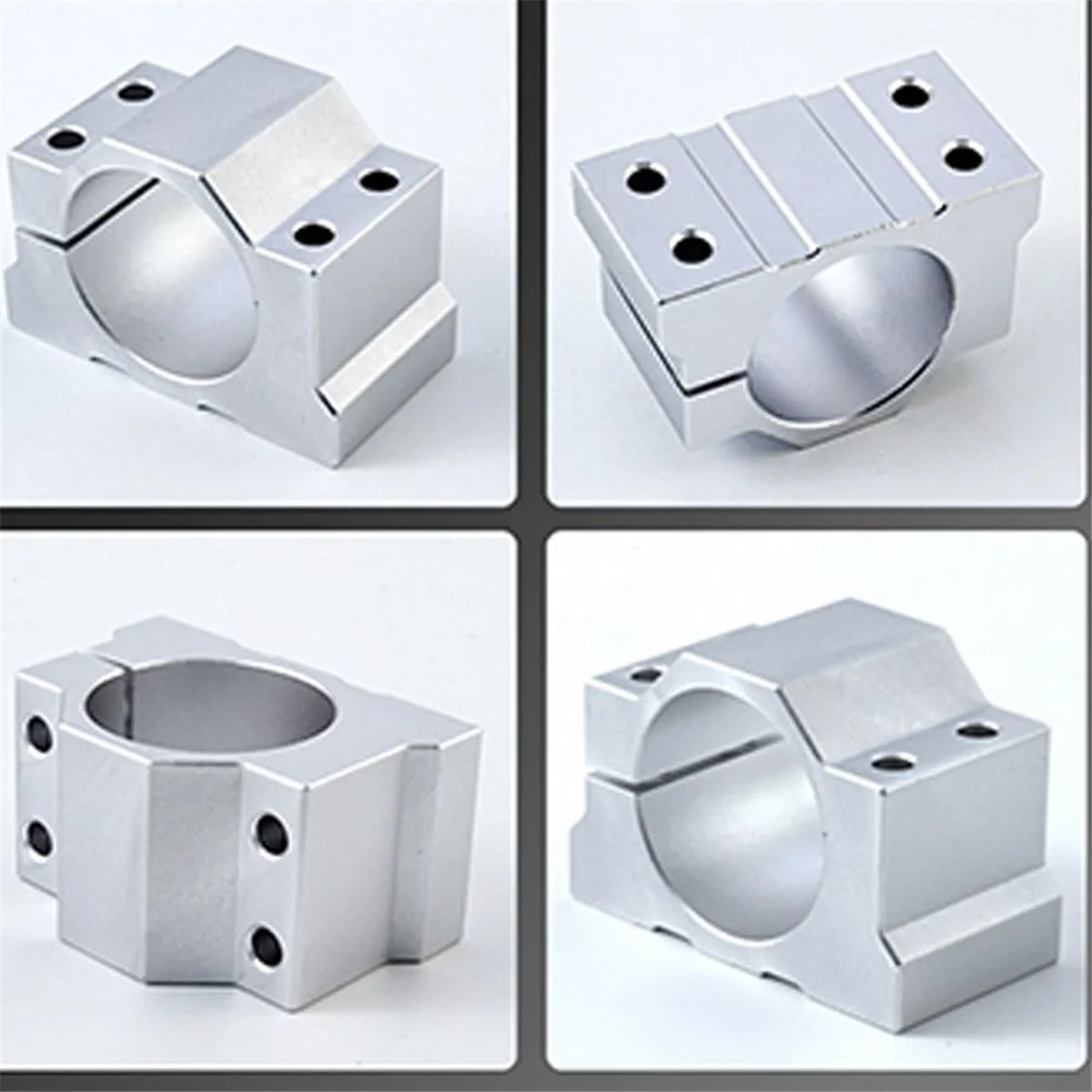 High-end 65mm CNC Spindle Motor Clamp Mounting Bracket,Spindle Motor Mount Support with 4pcs Screw, for CNC Router Engraving