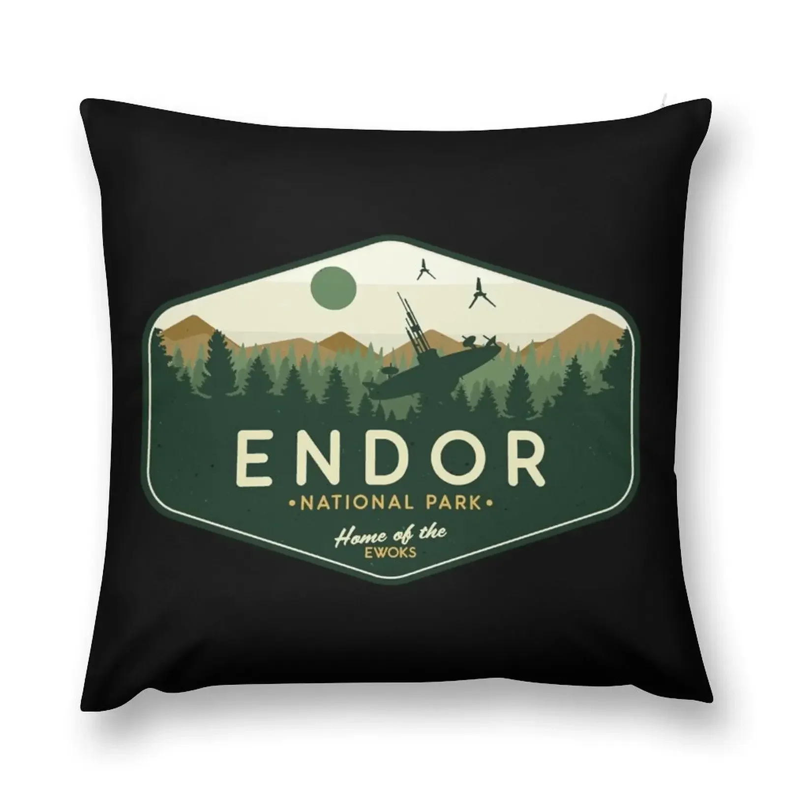 Endor National Park Home of the Ewoks Classic Throw Pillow Pillow Cover Room decorating items pillow