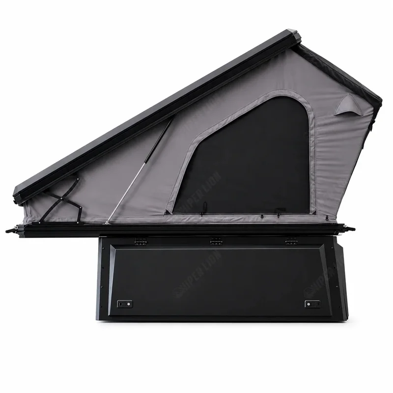 High Quality Four-Season Waterproof Wedge Soft Shell Pop Up Roof Top Tent 4x4 Offroad Overland Camping Fit For Tacoma F150 Hilux