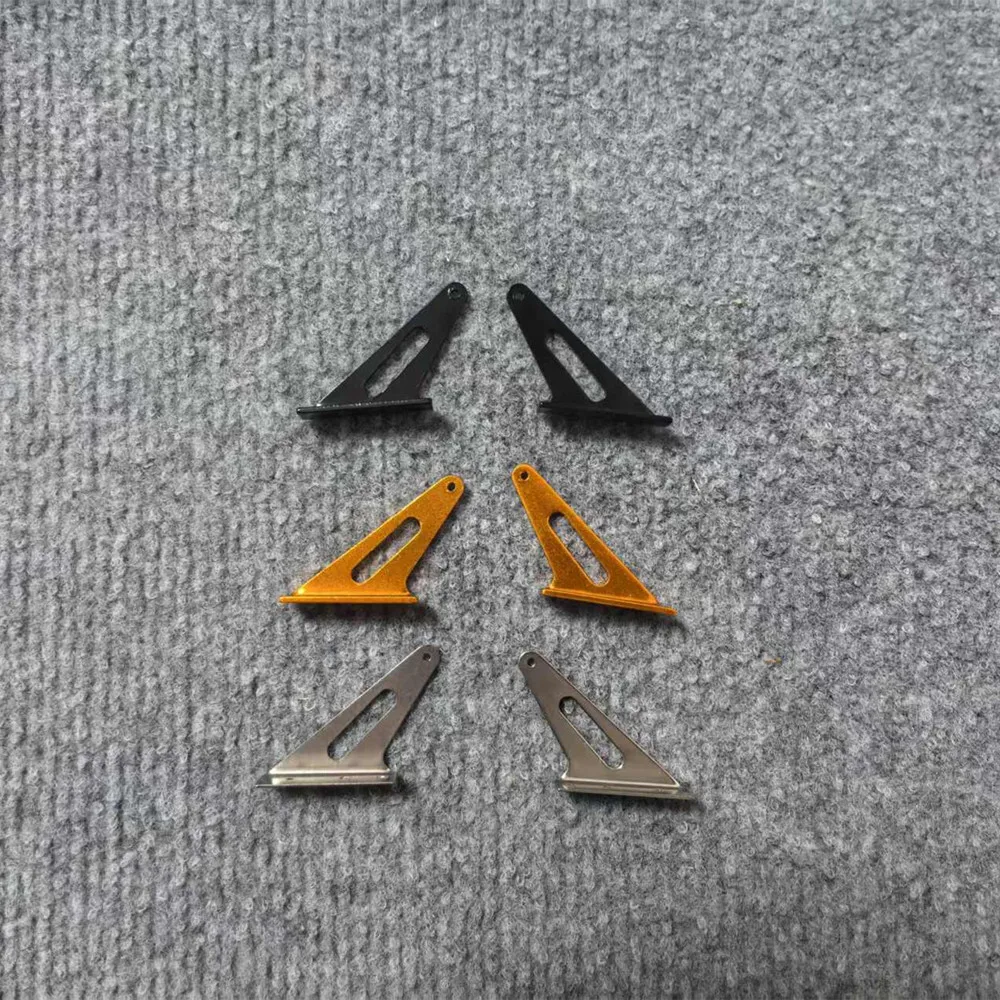 1 Pair CNC Aluminum Triangle Control Horn for RC Airplane F3A UAV, Hard Aircraft Rudder Arm Linkage, Model Servo Accessories