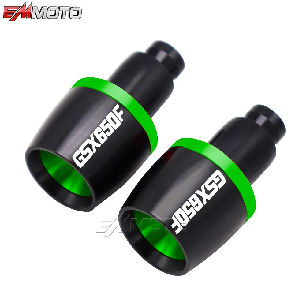 Motorcycle Accessories CNC Handlebar Ends Plug Slider Handlebar End Grips Cap For Suzuki GSX650F GSX 650F GSX650 F 2009-2015