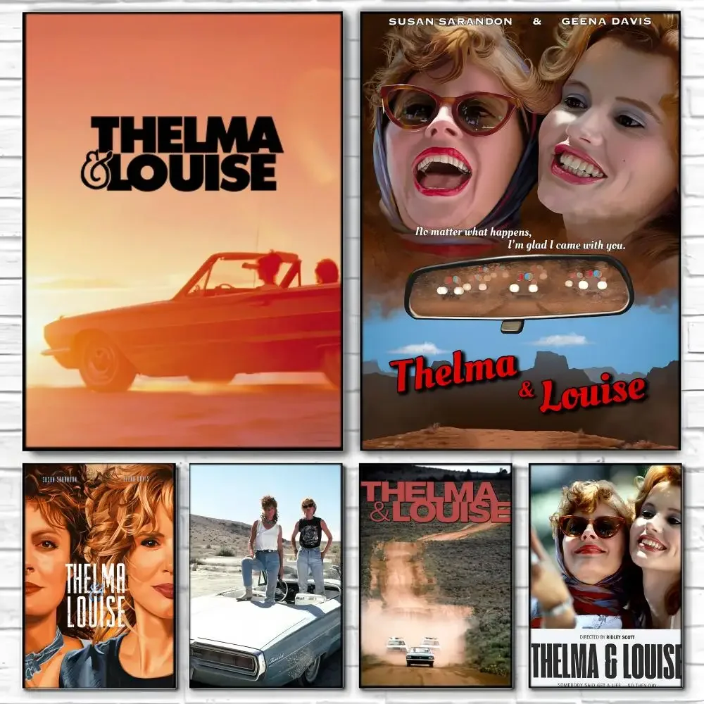 Movie H-helmas Louises Poster Self-adhesive Art Waterproof Paper Sticker Coffee House Bar Room Wall Decor