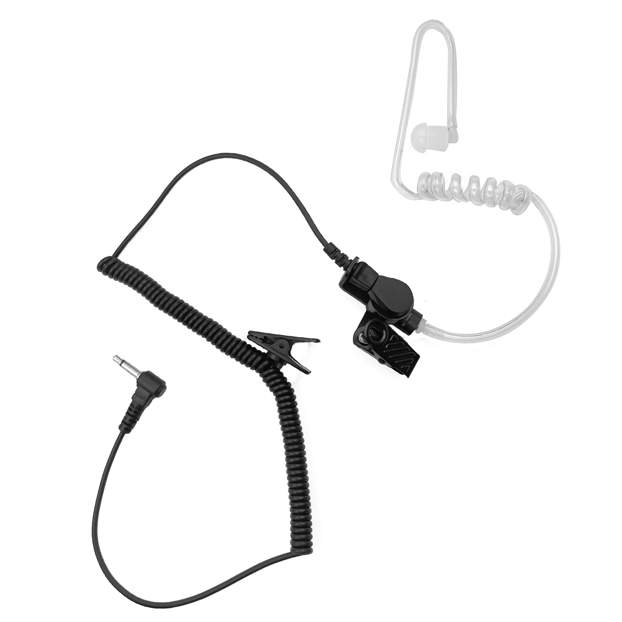 

3.5mm 1 Wire Listen Only Headset, Listen ONLY Surveillance Earpiece W/Silicon for Radio Speaker Mics 3.5mm Audio Jacks