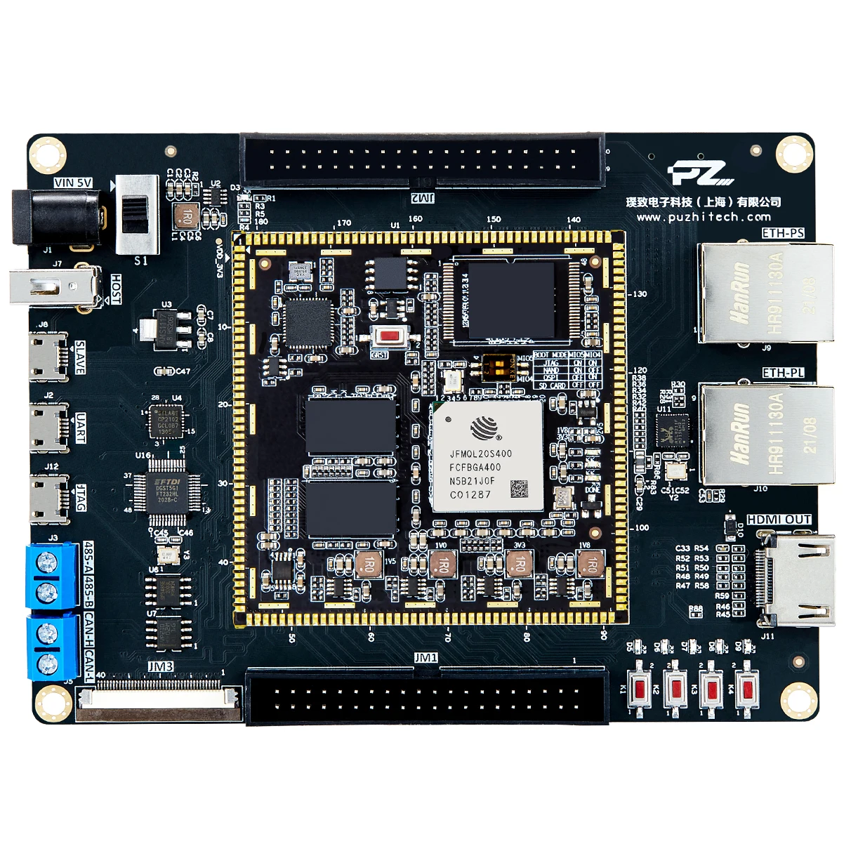 Placa de desenvolvimento Puzhi 7020F, Xilinx Zynq-7000, SoC XC7Z020F, FUDAN Micro FPGA