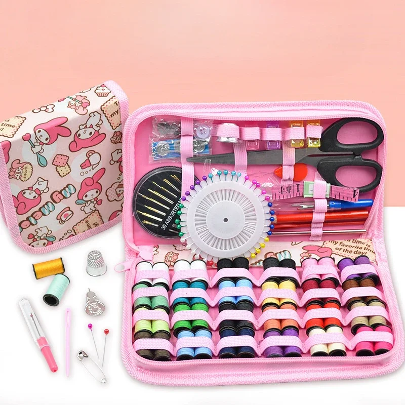 

Light Colored Creative Multifunctional Home Sewing Box Sewing Bag Portable Home Travel Sewing Box Sewing Tool Set