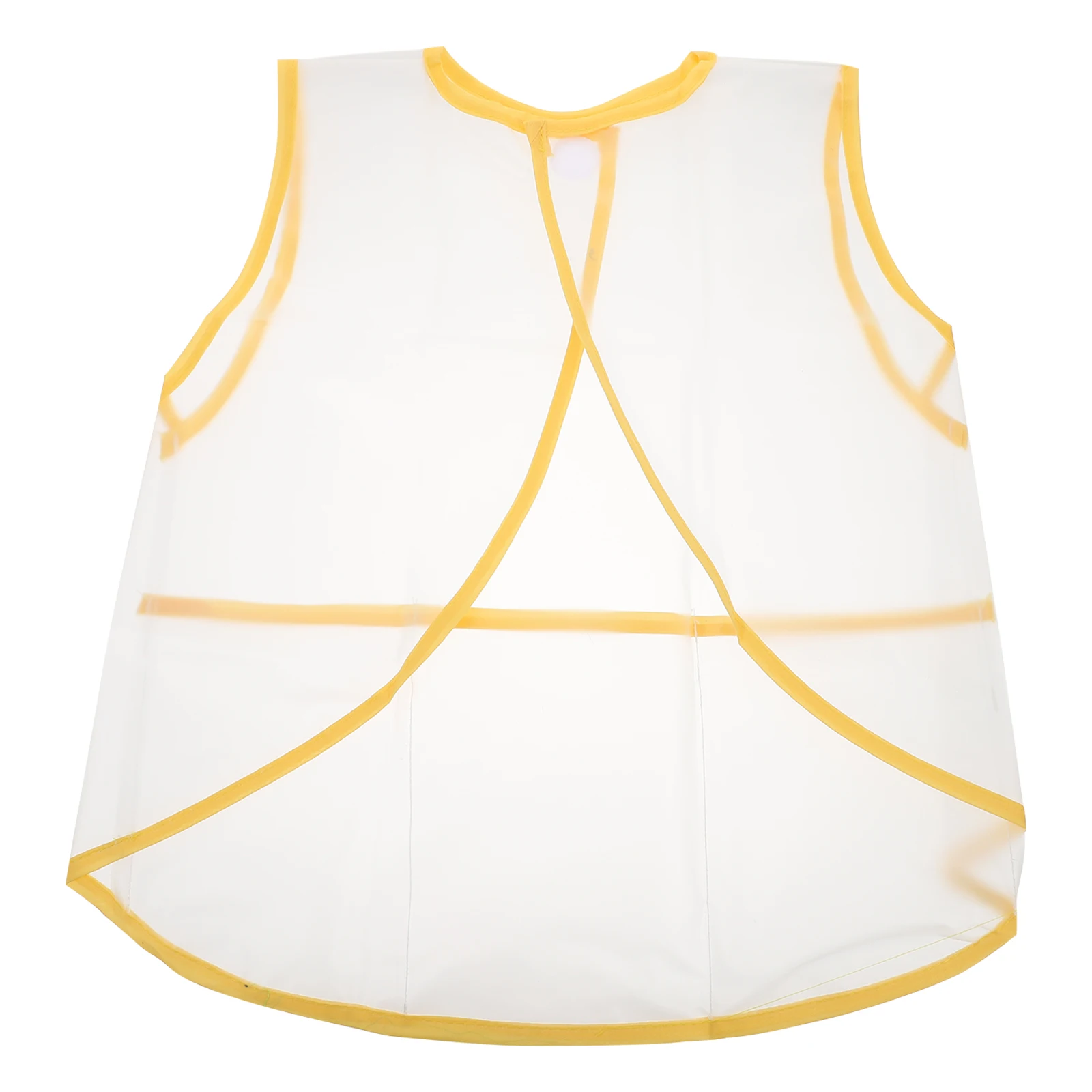 

Kids Painting Cape 1Pc Yellow Anti-dirty Coat Cover Waterproof Smock Children Drawing Apron Kids Craft Accessory