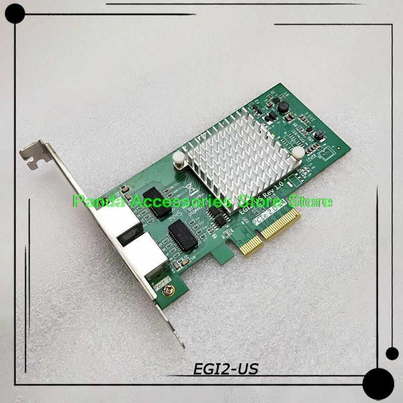 

EGI2-US I350AM2 I350-T2 Chip Dual-port Gigabit PCI-E Disassembly Network Card Perfect Tested