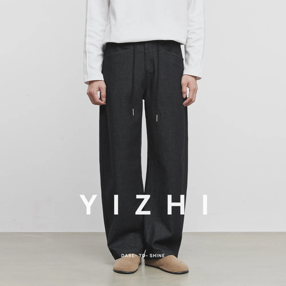 2025 موضة جديدة للرجال كلينفيت مستقيم سراويل تقليدية الربيع والخريف الأمريكية فضفاض ثنى السراويل السراويل الرياضية الرجالية #6