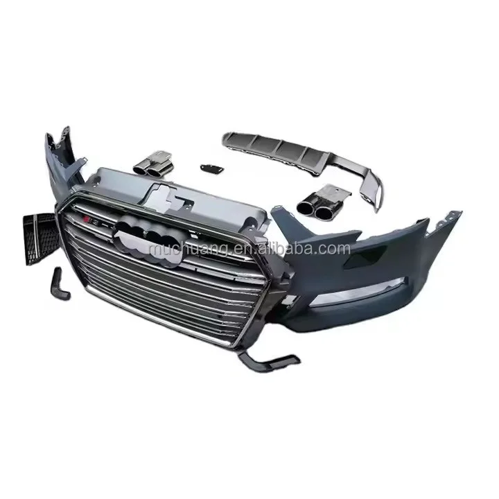 

High Quality Auto Body Kit Au/di for A3 2017-2019 Front Bumper Surround ABS Material New Condition Car Accessories for S3