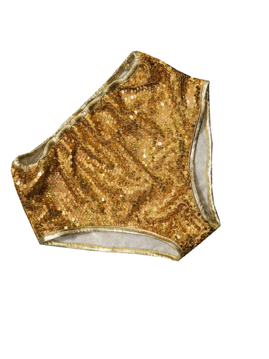 Modern Dance Performance Outfit Low Waist Sparkling  Shorts Sexy Bar Nightclub DS Show Clothes Ladies Festival Costume