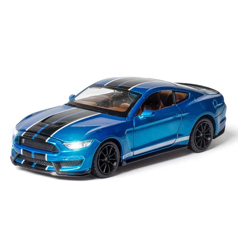 

1:32 Ford Mustang Shelby GT350 Alloy Supercar Model Toy Car High Simulation Pull Back Toys Vehicle Gifts A191