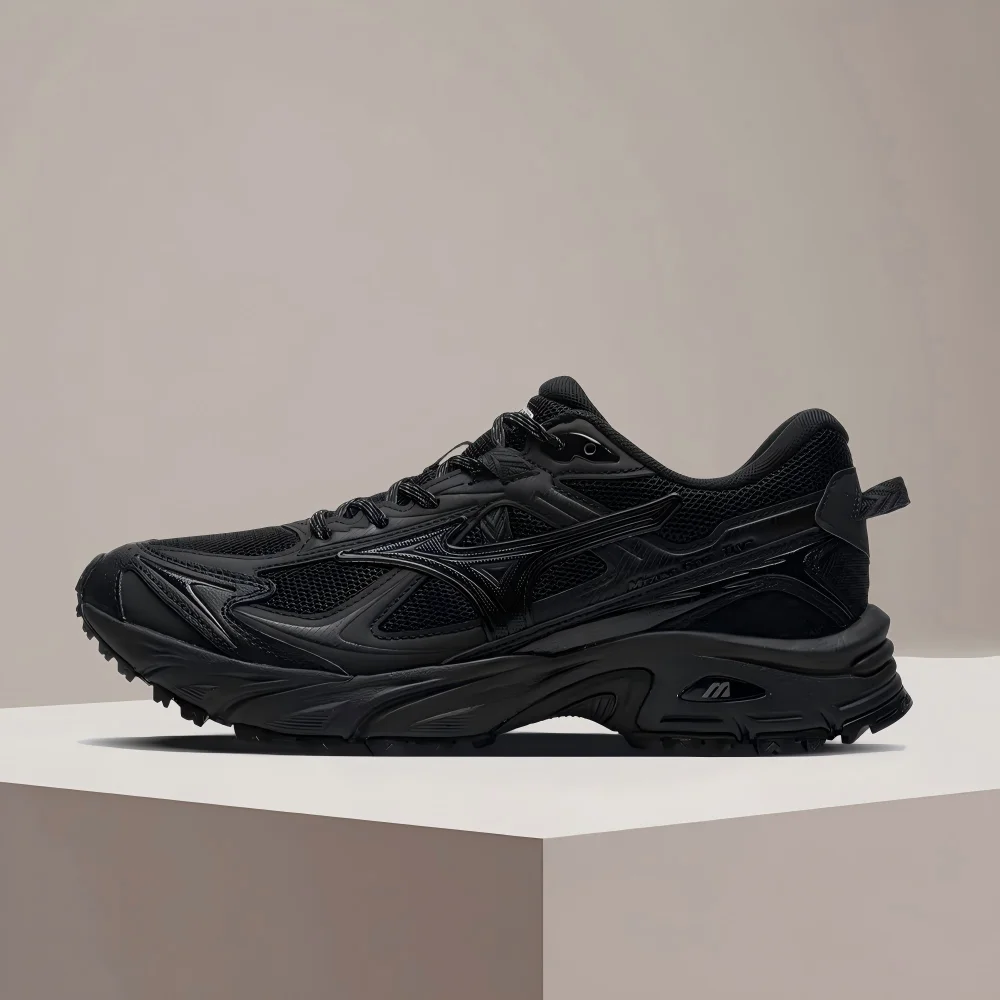 Mizuno FIYIT LV2 Unisex Black Low-Top Casual Runners – Trendy Style, Non-Slip Traction, Breathable & Durable D1GH251911