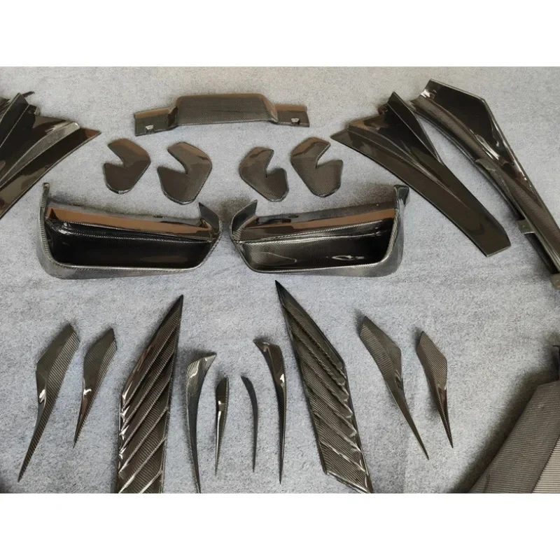 

Carbon Fiber EB Style Front Rear Bumper Lip Spoiler Wind Knife