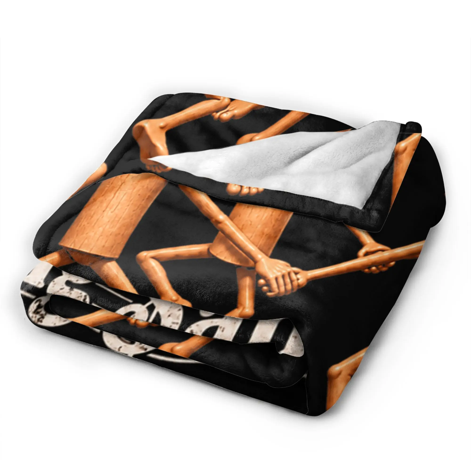 Warm Bedding Throws Picnic Tung Tung Sahur Funny Music Dance Blanket Flannel Bedspread For Couch Chair Fashion Sofa Bed Cover