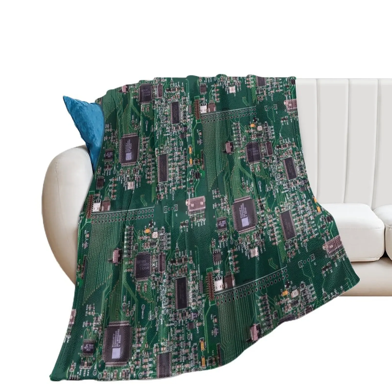 

Circuit Board Throw Blanket halloween Decorative Throw Camping Quilt Blankets