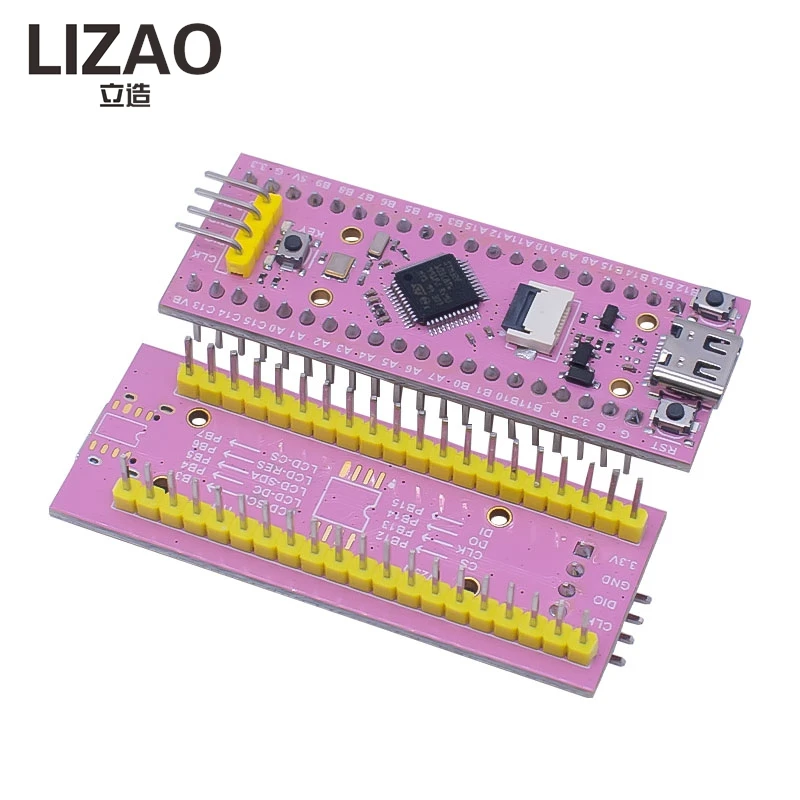 LIZAO STM32F103C8T6 ARM Cortex-M3 Development Board Equipped with 0.96 Inch TFT LCD Screen Original Chip for Learning Projects