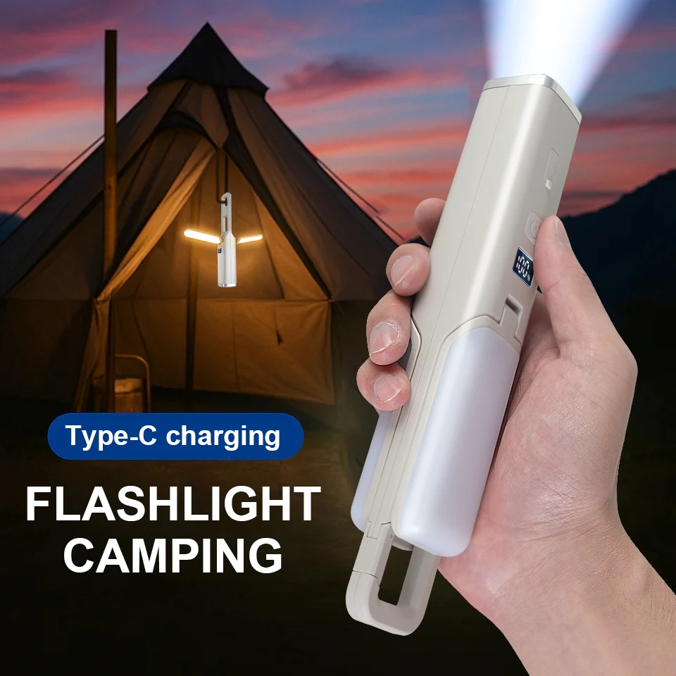 المحمولة القابلة لإعادة الشحن مصباح ليد جيب إضاءة الطوارئ التخييم ضوء خيمة خارجية العمل معلقة الشعلة للمشي لمسافات طويلة إصلاح الضوء