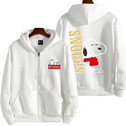 Snoopy Cartoon Anime Women Pullover Spring Autumn Men Oversized Hoodie Casual Couple Sweatshirt Clothes Tops