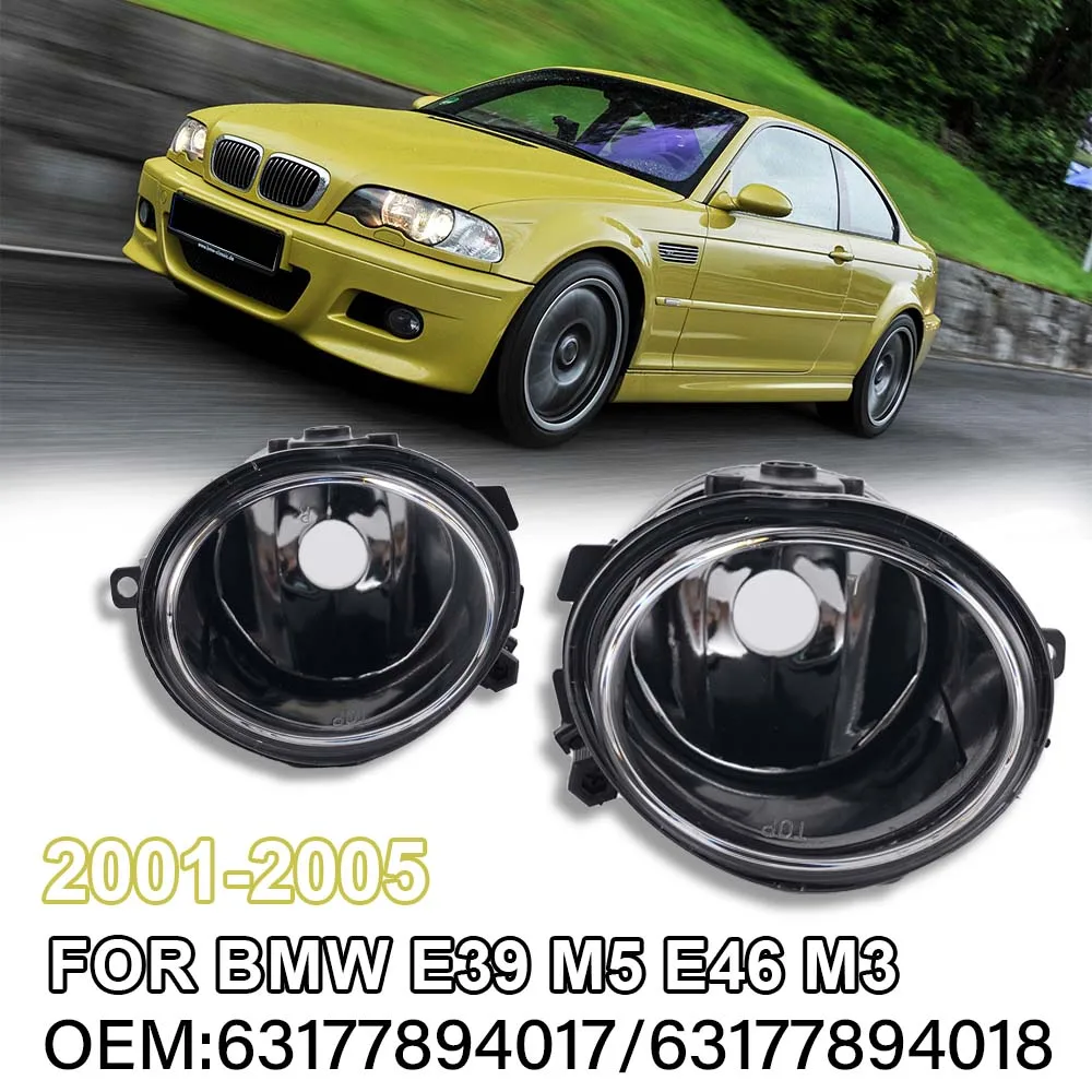 

1 Pair For BMW E39 E46 M3 M5 Front Fog Light Anti-fog Lights From 2001 To 2005 Model OEM：63177894017 Car Replacement Parts