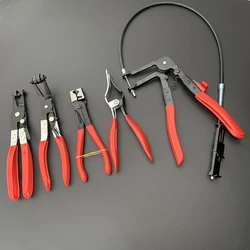 Water Pipe Hose Flat Band Ring Tube Clamps Repair Kit  Hose Clamp Pliers Removal  Tools  Pliers Car Repair Tool Removal Tool