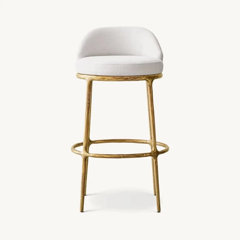 

American retro forged solid wrought iron bar restaurant bar chair living room high chair hotel bar chair